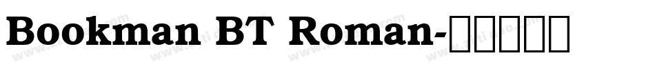 Bookman BT Roman字体转换